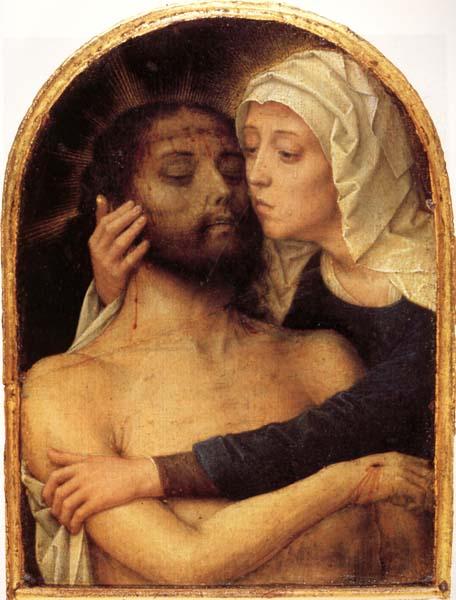 Gerard David The Virgin Embracing the Dead Christ Spain oil painting art